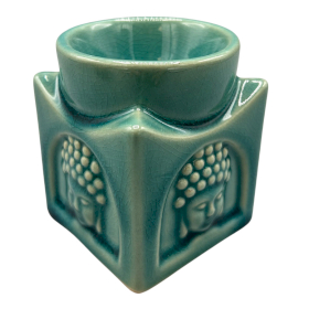 Square Buddha Burner - Soft Turquoise