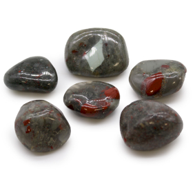 6x Large African Tumble Stones - Bloodstone - Sephtonite