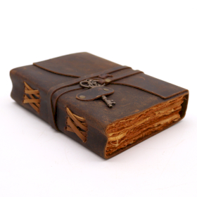 Oiled Leather & Key - 13x18cm