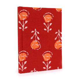 Cotton bound notebooks 20x15cm - 96 pages - Roses