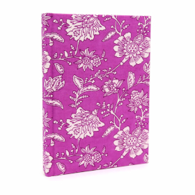 Cotton bound notebooks 20x15cm - 96 pages -Fuchsia Antique