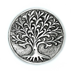 6x Polished Aluminium Tree of Life Incense Holder 10cm