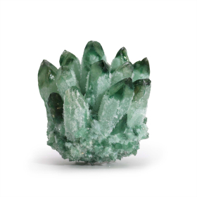 Crafted Natural Quartz Cluster - Green Ghost Quartz (approx 250-300gm 8cm)