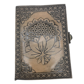 Lotus Madala - Esoteric Notebook - Antique Grey - 17.5x12.5x3cm