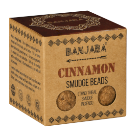 12x Banjara Smudge Beads (five) - Cinnamon