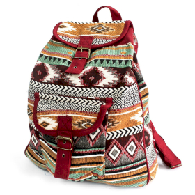 Jacquard Bag - Chocolate Backpack