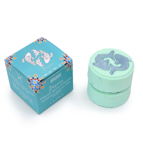 3x Set of Zodiac Bath Fizzers with Horoscope - Pisces