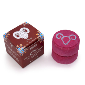 3x Set of Zodiac Bath Fizzers with Horoscope -  Aries