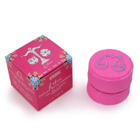 3x Set of Zodiac Bath Fizzers with Horoscope - Libra