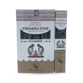 12x 30g Golden Frankincense Smudging Resin Sticks (6s)