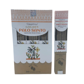 12x 30g Golden Palo Santo Smudging Resin Sticks (6s)