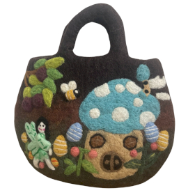 Fairy Garden Felted Bag - 35x27cm
