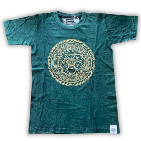 Small Stone Washed T-Shirt - Chakra - Green