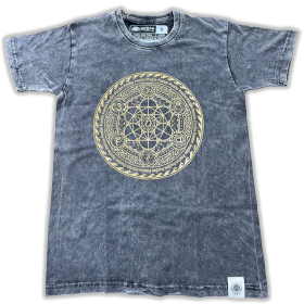 Small Stone Washed T-Shirt - Chakra - Dark Grey
