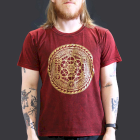 Stone Washed T-Shirt - Chakra - Maroon
