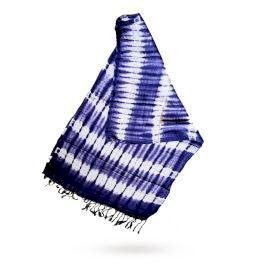 4x Boho Java Art Stole/Scarf - Lavender Stripes & Motif - 62x200cm