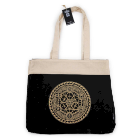 Oversized Tote Bag (38x15x43cm) Chocolate Stonewash 14oz - Freedom Mandala