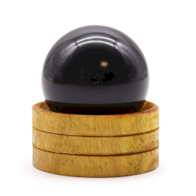 Gemstone Crystal Sphere 50mm - Tourmaline  with Stand