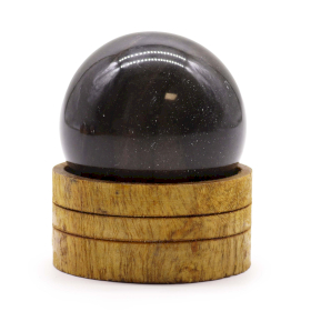 Gemstone Crystal Sphere 50mm - Ocean Agate with Stand