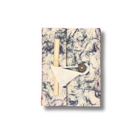 Med Lokta Mixed Blue Cotton Notebook (15x12cm) - 45 pages