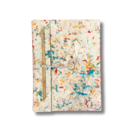 Med Lokta Mixed Colour Cotton Notebook (15x12cm) - 45 pages