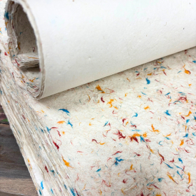 10x Lokta Craft / Wrapping Paper (51x76cm) -Mixed Cotton Colours