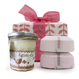 Peonies (fizz) + Jap. Bloom (fizz) + Coffee & Walnut (candle)
