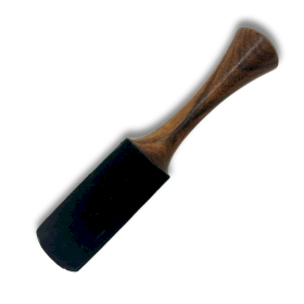 Wooden Stick - 18x3cm - Medium Tube Handle Double Ring