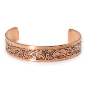 6x Solid Copper Bracelets with Affirmations Engravings (assorted)