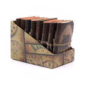 8x Assorted Small Esoteric Leather Notebooks (4x3