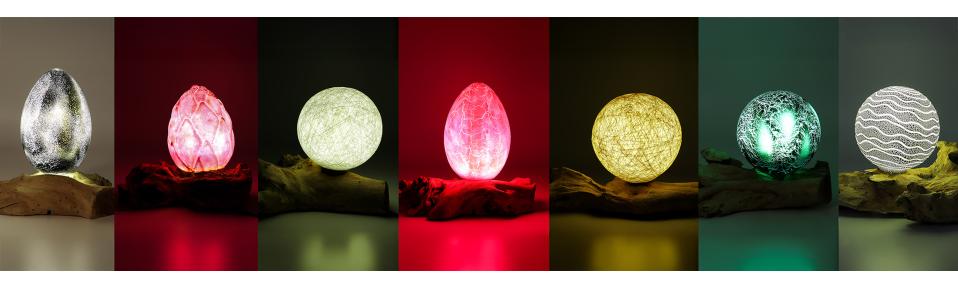Natural Handmade Indonesian DriftGlow Lamps for Resale