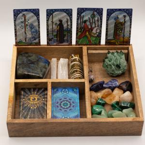 Distributor of Tarot Card Boxes with Card Holders 