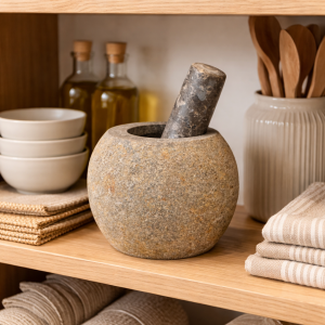 Supplier of Natural Riverstone Pestle & Mortars