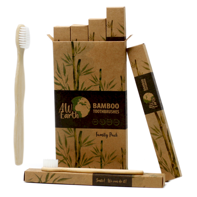 AW Artisan Bamboo Toothbrush & Bamboo Cotton Buds