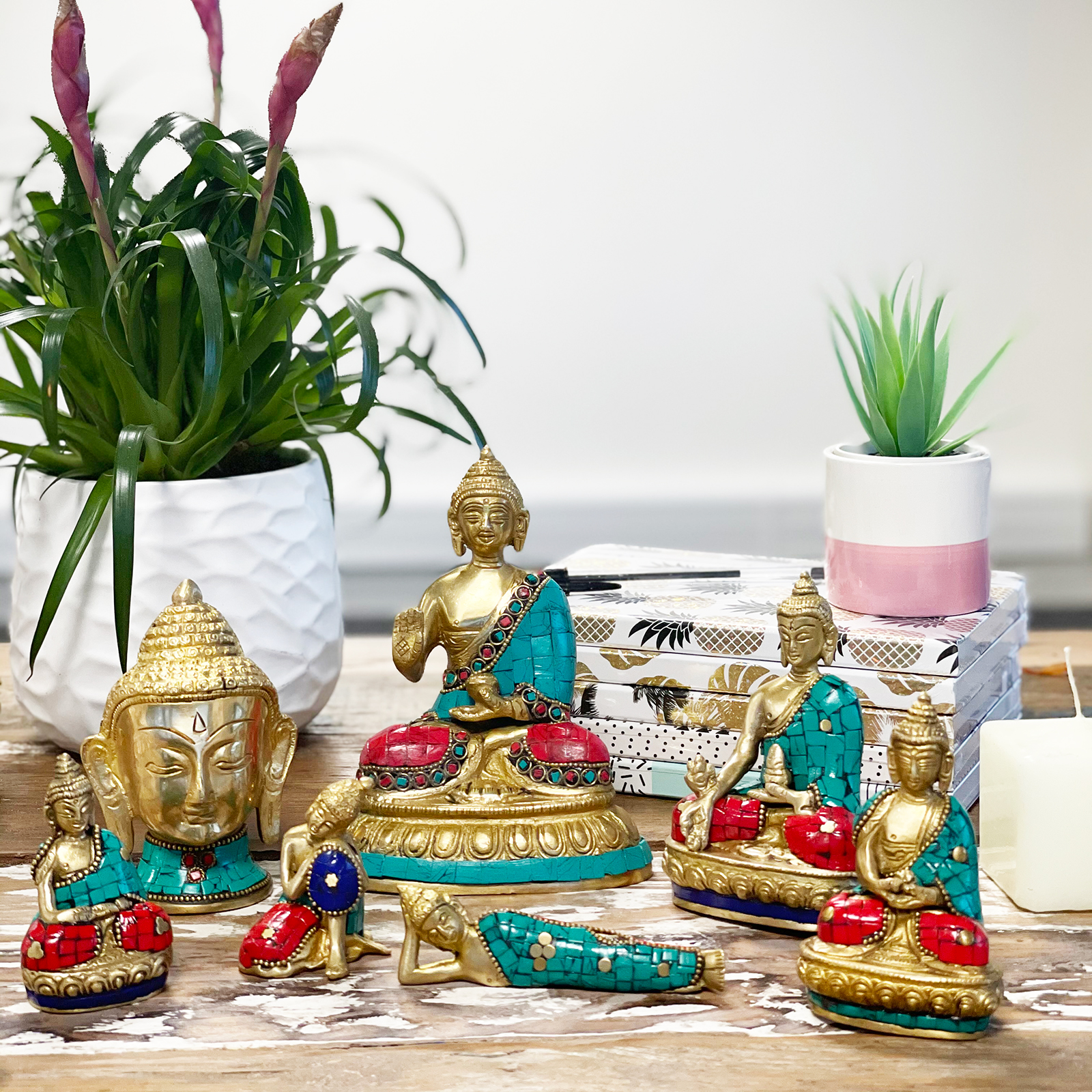 Brass Buddha Figures