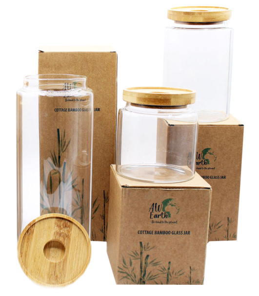 Bamboo Glass Jar Wholesaler