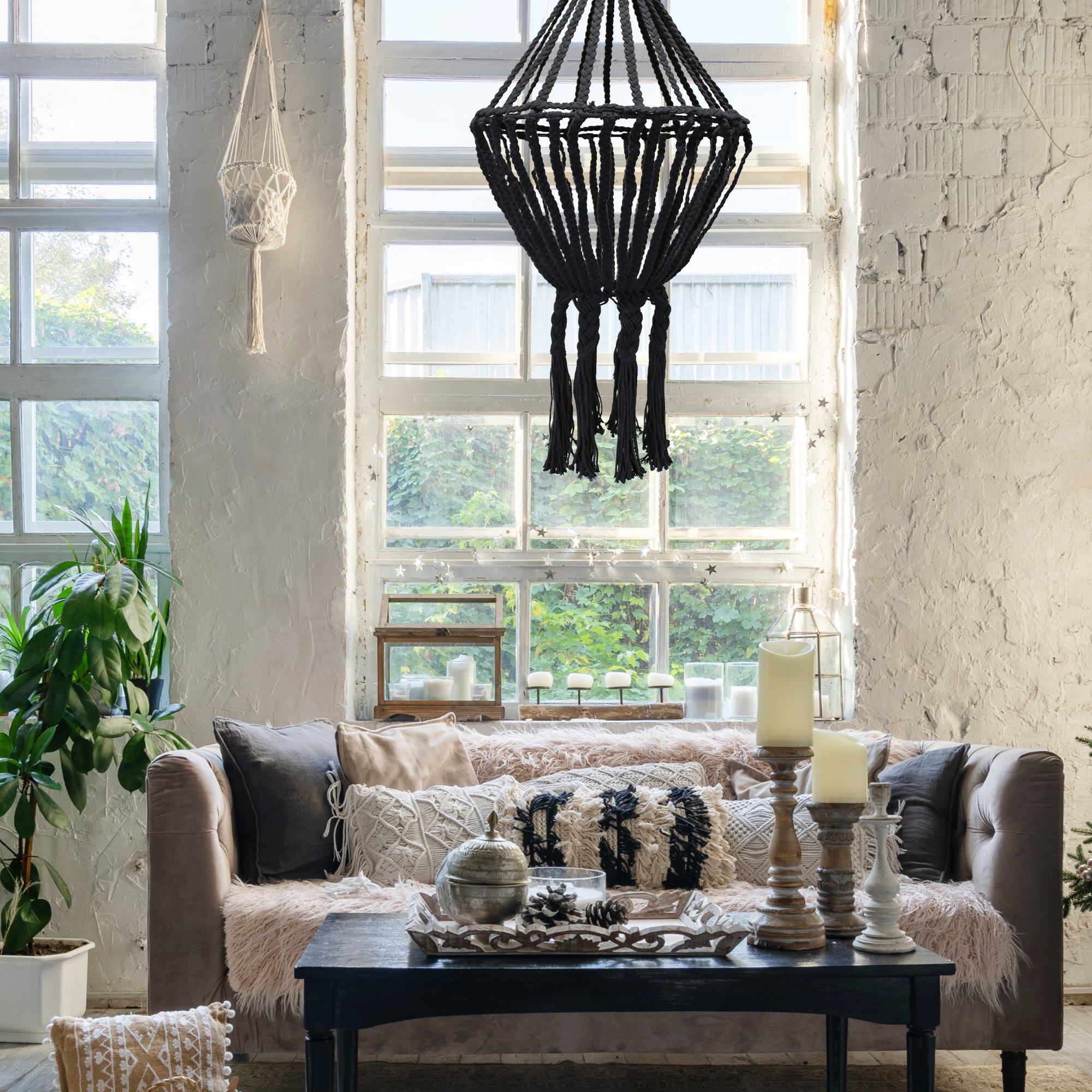 Macrame Soft Chandelier. AW Artisan