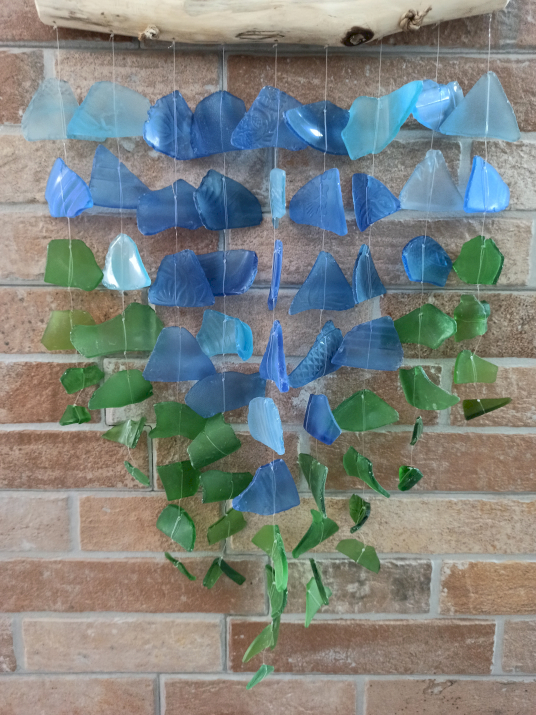 wholesale handcrafted glass wind chime