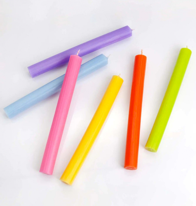 AW Artisan wholsesale bulk soldi colour dinner candles