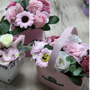 Petite Soap Flower Pots for Resale
