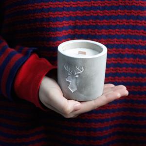 Concrete Wooden Wick Candles for Resale