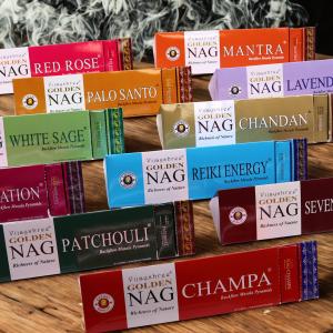 Packs of Jumbo Golden Nag Incense Cones for Retailers