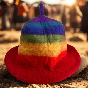 Felted Sauna Hats Handmade in Nepal for Retailers