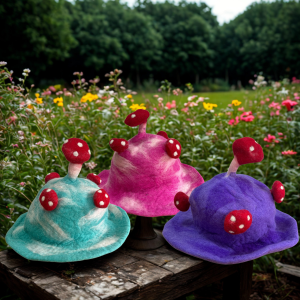 Supplier of Natural Felted Mushroom Hat for Retailers