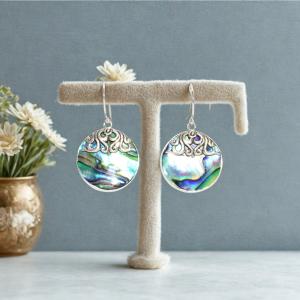Shell and Silver Earrings for Resale