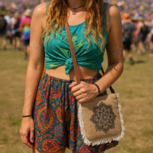 Natural Fringe Bags with Leather Straps for Resale
