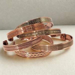 Copper Bracelets with Assorted Designs for Resale