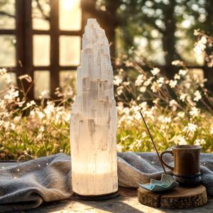 Selenite Tower Lamps for Resale