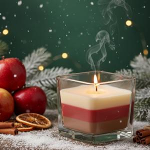 Rainbow Jar Candle - Apple and Cinnamon