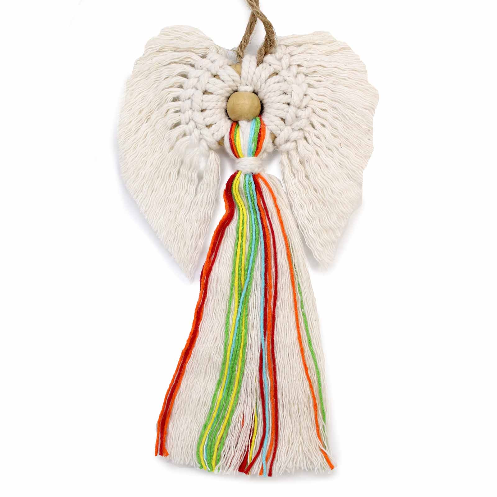 Hand Carved Hati Hati Angel LOVE Figurine  Wood Ornament Figure In Gift Bag 